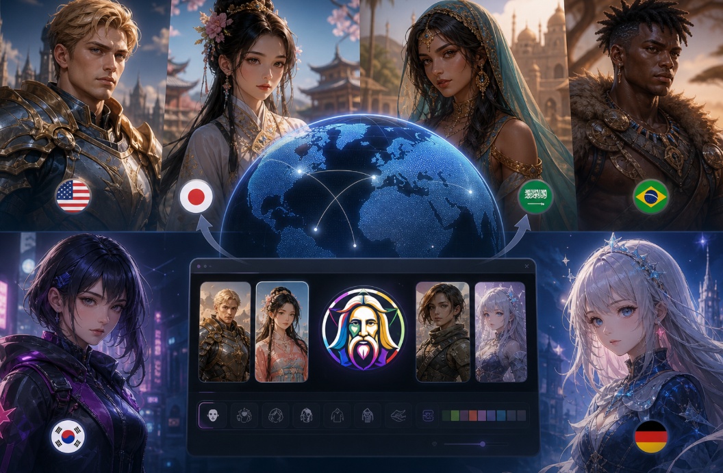 手游出海用Leonardo.ai生成符合各国审美的角色,提升本地商店搜索排名