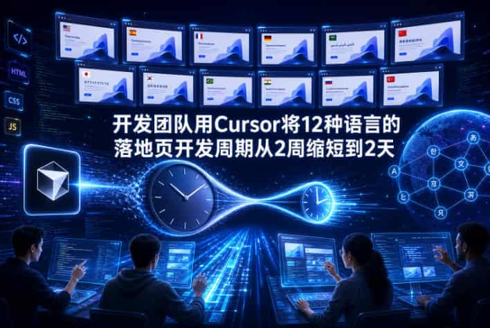 开发团队用Cursor将12种语言的落地页开发周期从2周缩短到2天