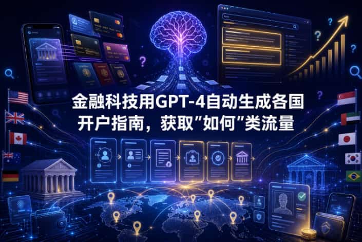 金融科技用GPT-4自动生成各国开户指南,获取“如何”类流量