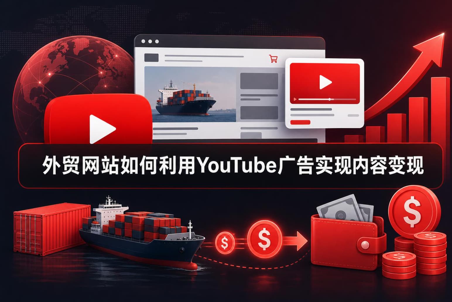 外贸网站如何利用YouTube广告实现内容变现(图1) 外贸网站如何利用YouTube广告实现内容变现(图1)