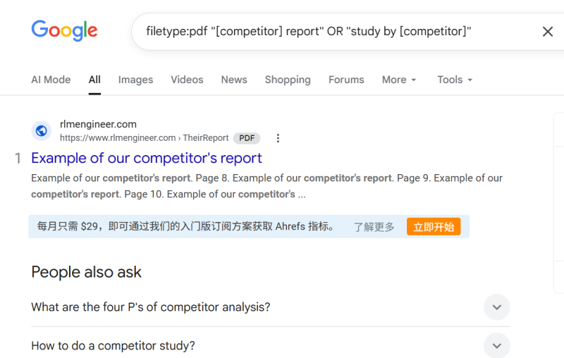 如何利用谷歌搜索指令(Google Dorking)批量寻找外链机会(图4) 如何利用谷歌搜索指令(Google Dorking)批量寻找外链机会(图4)